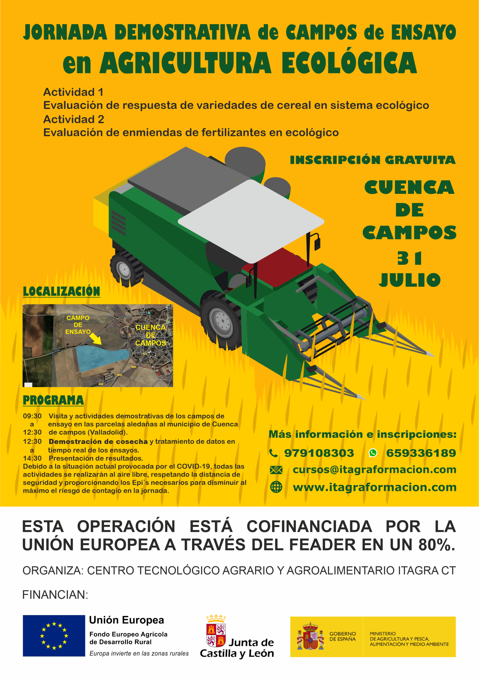 Jornada demostrativa de campos de ensayo en agricultura ecológica