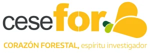 Logotipo de Cesefor con el lema «Corazón forestal, espíritu investigador»