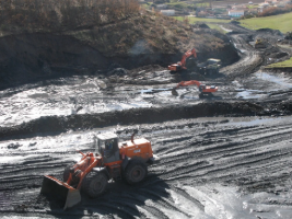 Carbón mineral para mejorar la eficiencia del fertilizante agrícola